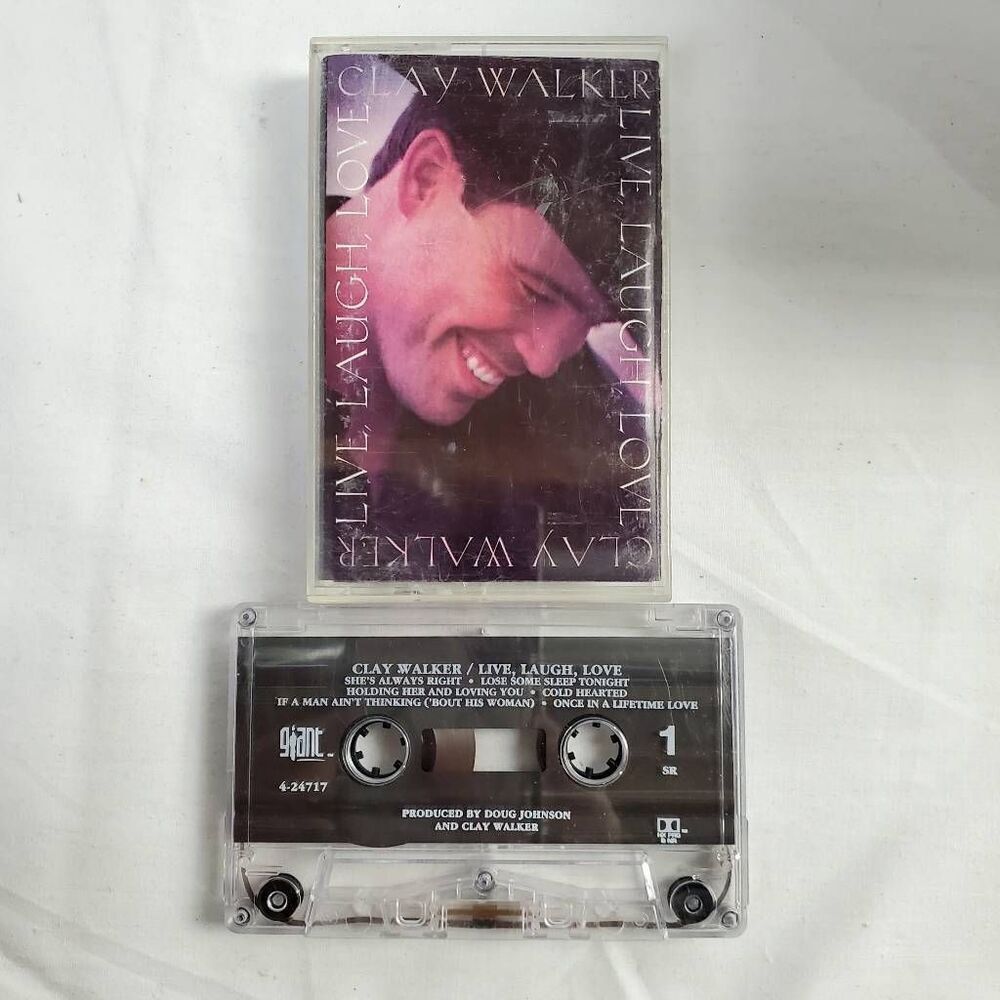Clay Walker – Hypnotize the Moon Cassette Album 1995 Giant Records Country